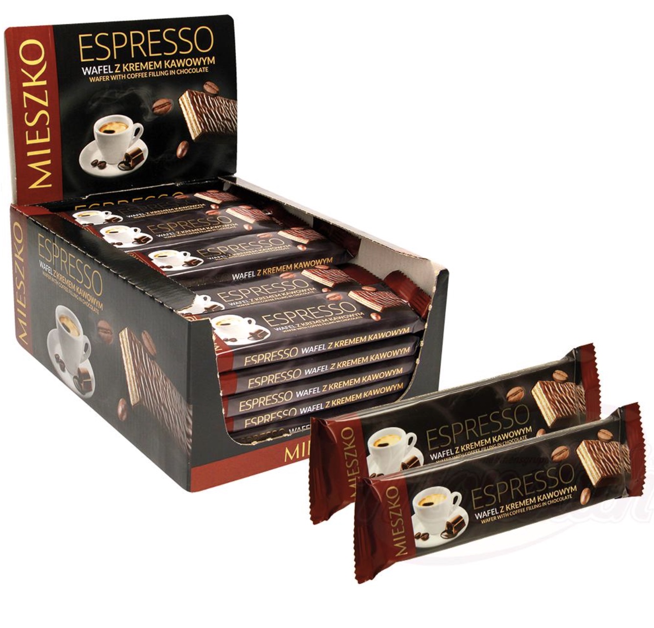 🇵🇱 "CHOCOLADORRO" Barquillos con relleno de crema de café, 35 un x 34 g.