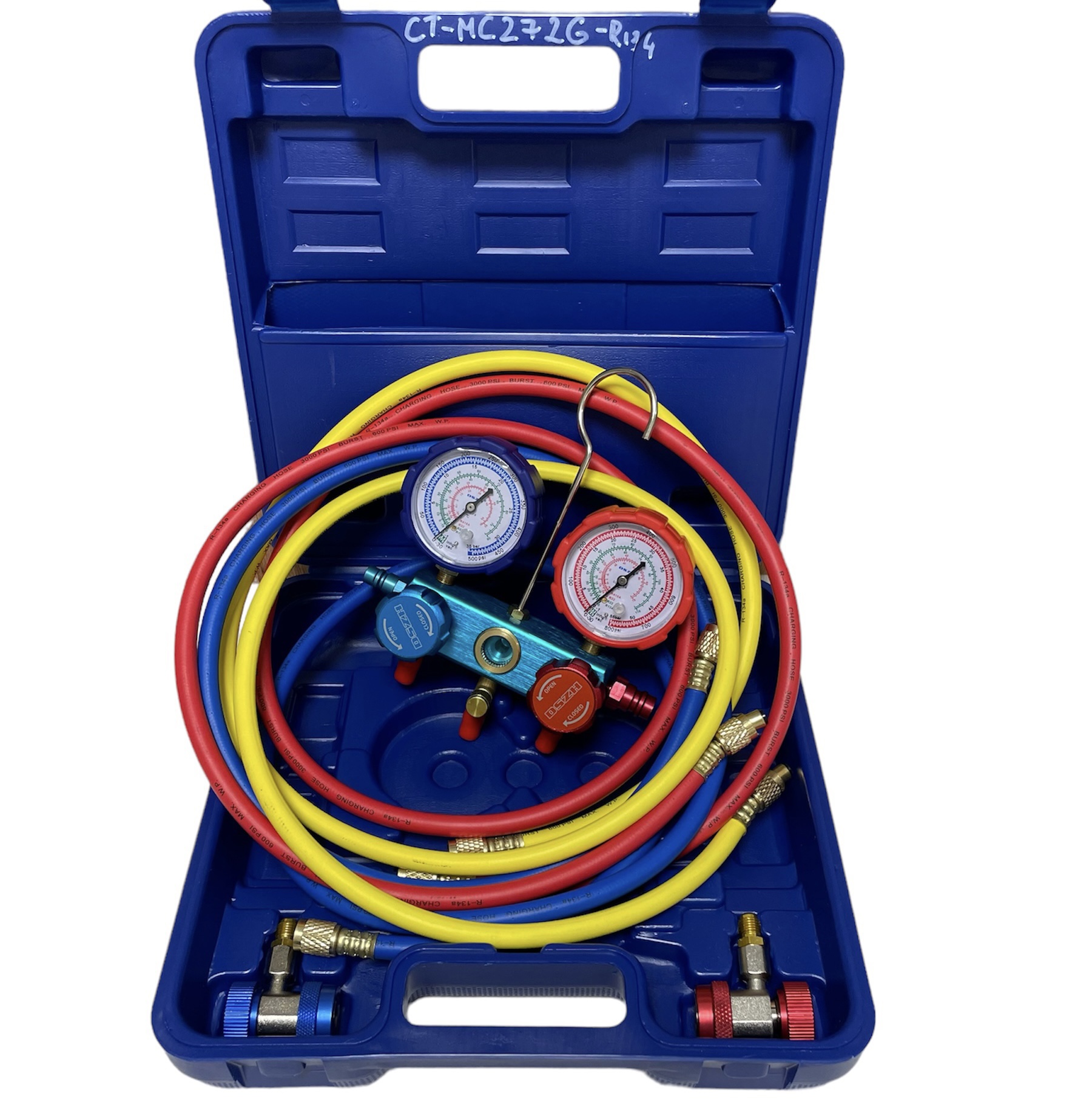 CT MC 272 G 134a Манометричний 2-x вентильний колектор 180 см R22 / 134а / R32 / 410а