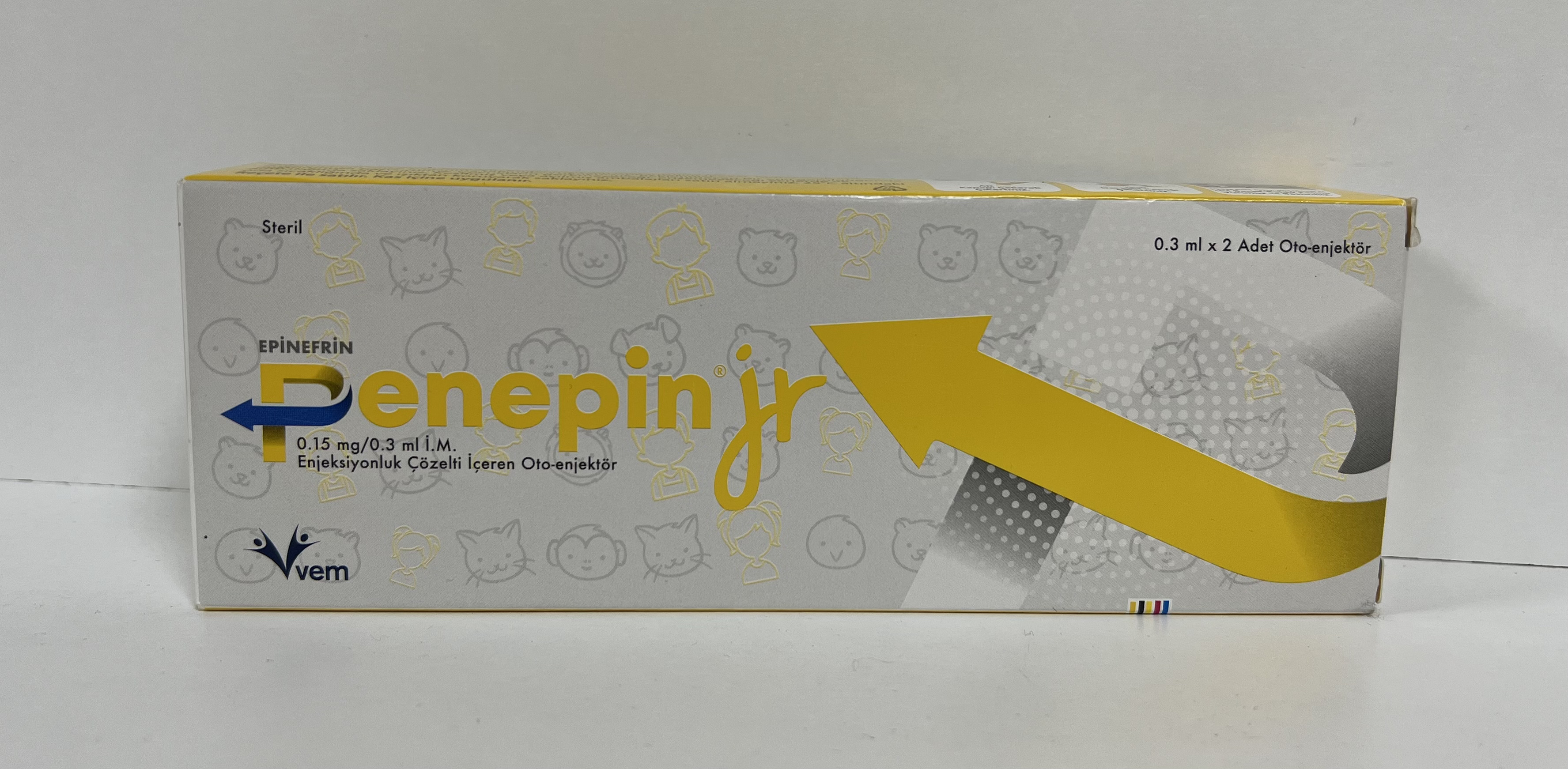 Епіпен 0.15мг/0.3мл, 0.3мг/0.3мл, 2шт (Epipen, Penepin)