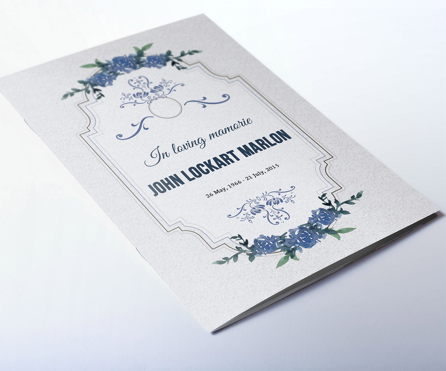 8 Page Memorial Order of Service Printing