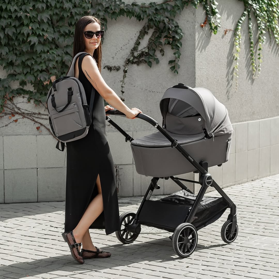 Коляска універсальна 2в1 El Camino ME 1126 GENESIS Asphalt Gray