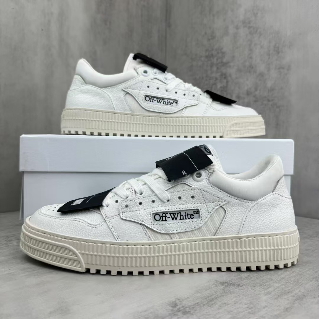Off-White c/o Virgil Abloh 3.0 Off Court low-top sneakers in white leather