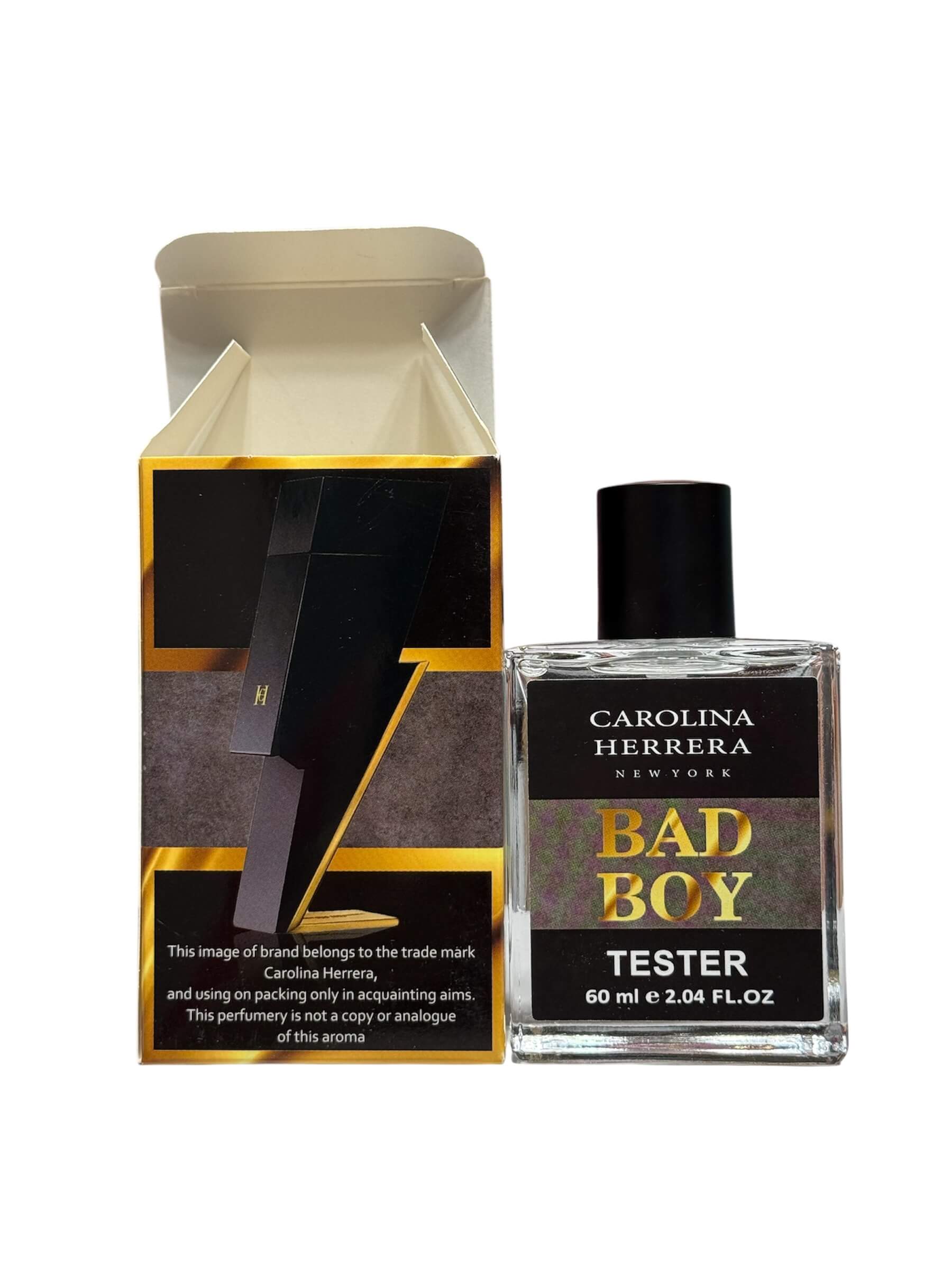 Тестер парфумів CAROLINA HERRERA BAD BOY (КАРОЛІНА ЕРРЕРА БЕД БОЙ) 60 мл Lux якість