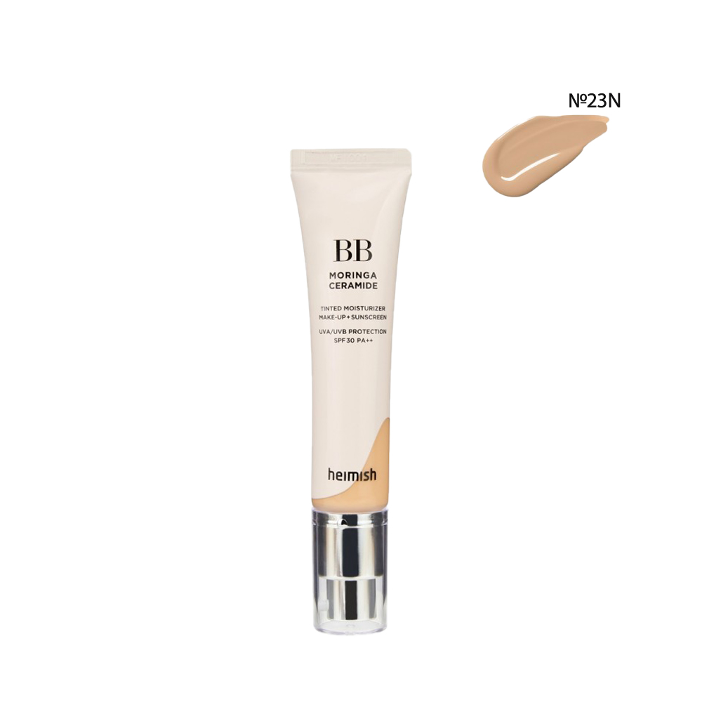 BB крем зволожувальний з керамідами Heimish Moringa Ceramide BB Cream SPF 30 PA++ (23N) Light Medium 30 g.