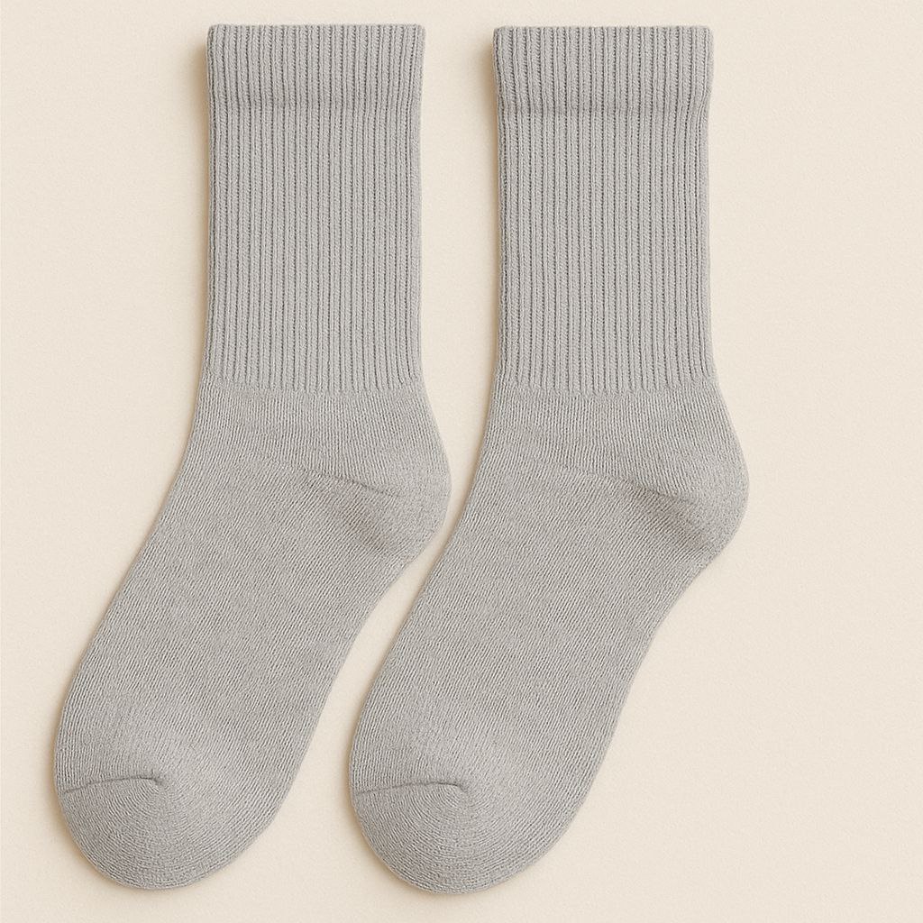 ШКАРПЕТКИ ВИСОКА РЕЗИНКА ДОРОСЛІ СІРІ