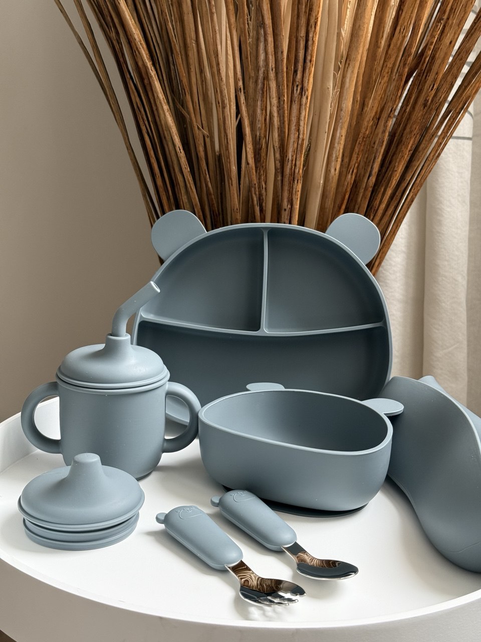 Набір "Ведмедик" базовий з 5 предметів, колір - Дім Грей(Dim Grey)