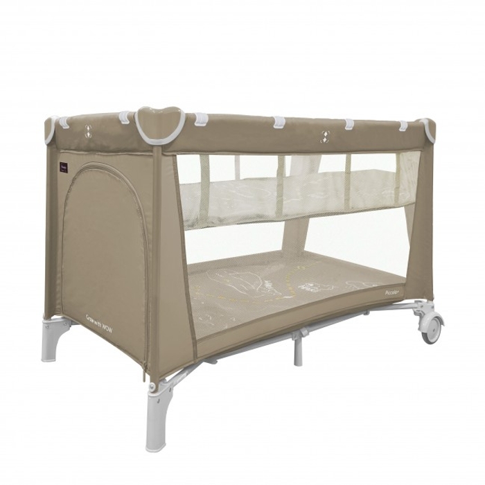 Манеж CARRELLO Piccolo+ CRL-11501/2 Sand Beige з двома рівнями дна 