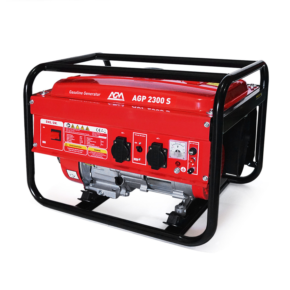 Генератор бензин AGP 2300s, однофазний 220V, 50Hz, 2,3KVA(2,2кВт), об'єм 15л