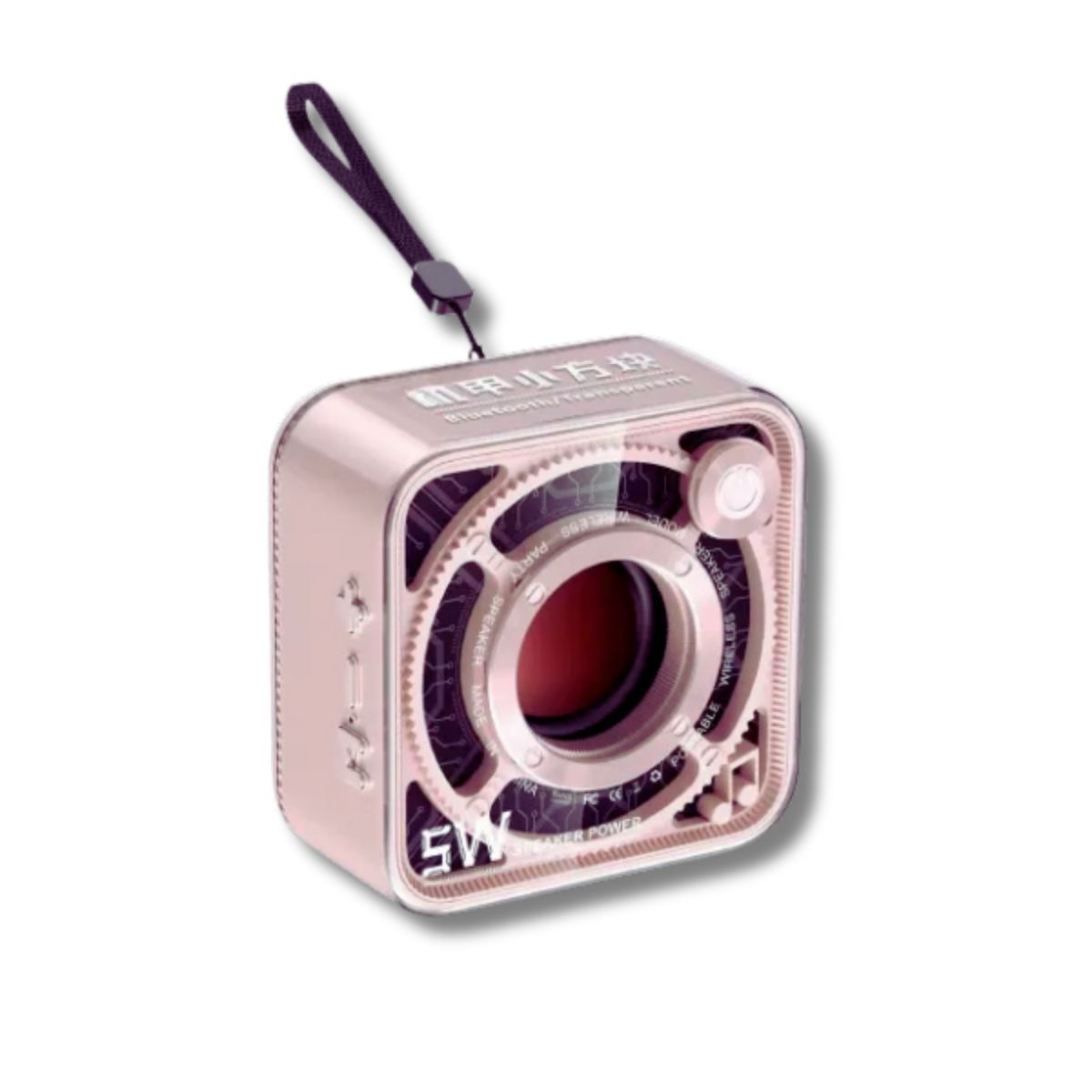 Портативна міні-колонка Smart X DW12P 5 Вт Bluetooth (Рожева)