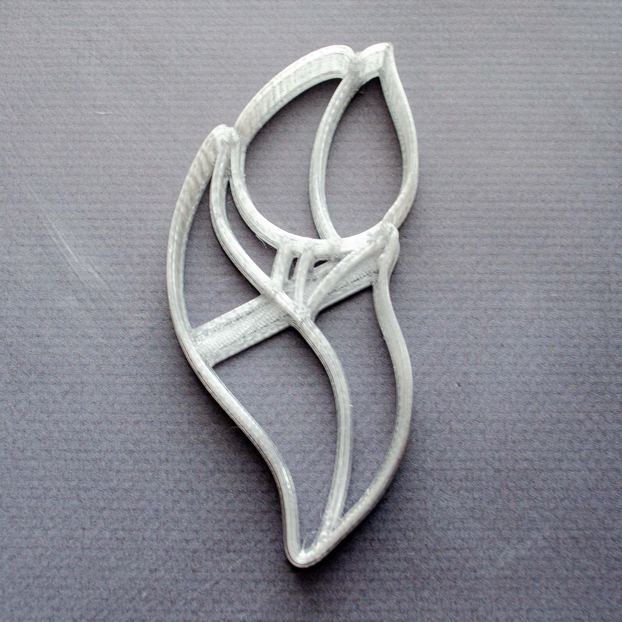 Пластикова вирубка (форма, каттер) для пряників і печива Тюльпан-1, 11х5 см