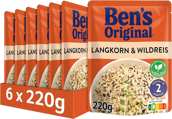 Ben's Original Express Reis Langkorn Миттєвий Рис Довгозернистий + Дикий 220 г 1 шт