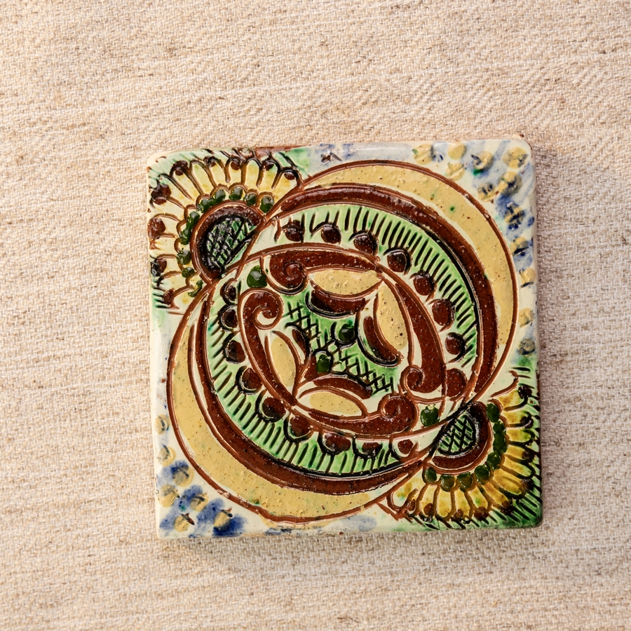 Декоративна плиточка "Сонце", 10*10 см