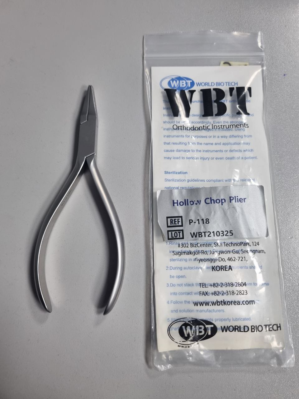 Щипці ортодонтичні для формування дуг WBT арт P-118