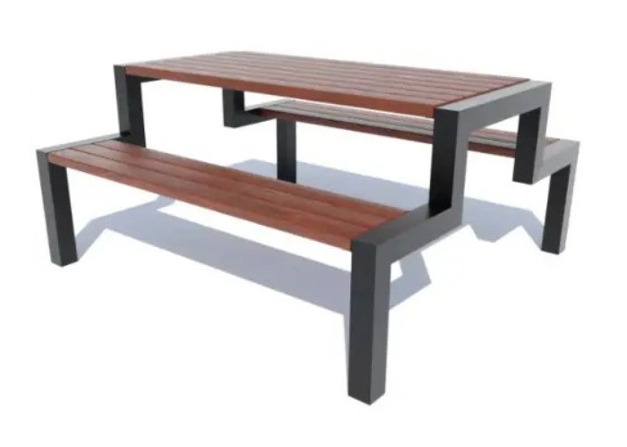 Комплект меблів стіл Лофт + 2 лавки, комплект меблів для парку стіл Лофт + 2 лавки