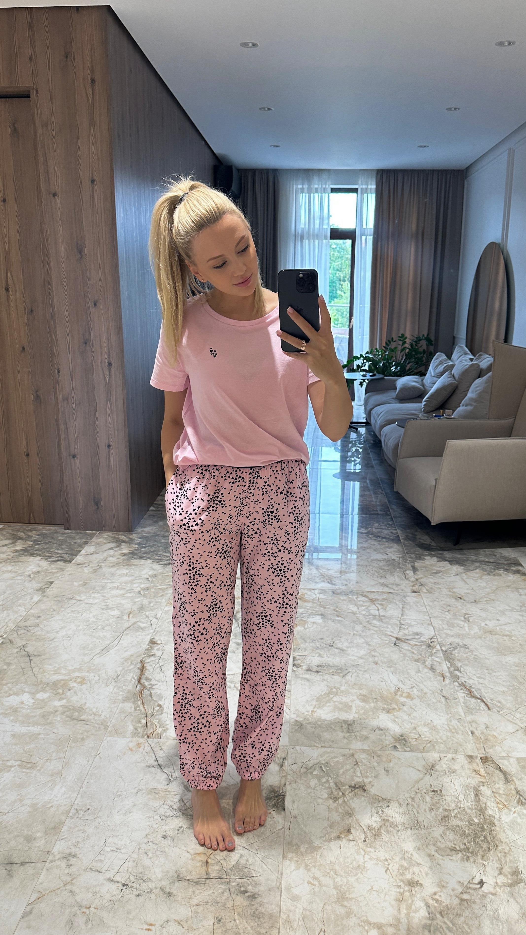 Піжама (футболка + штани) Cotton & Flannel Tee-jama Set