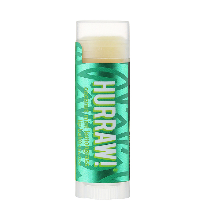 Hurraw! Balm, Бальзам для губ, кокос, м‘ята й лемонграс, 4,8 г