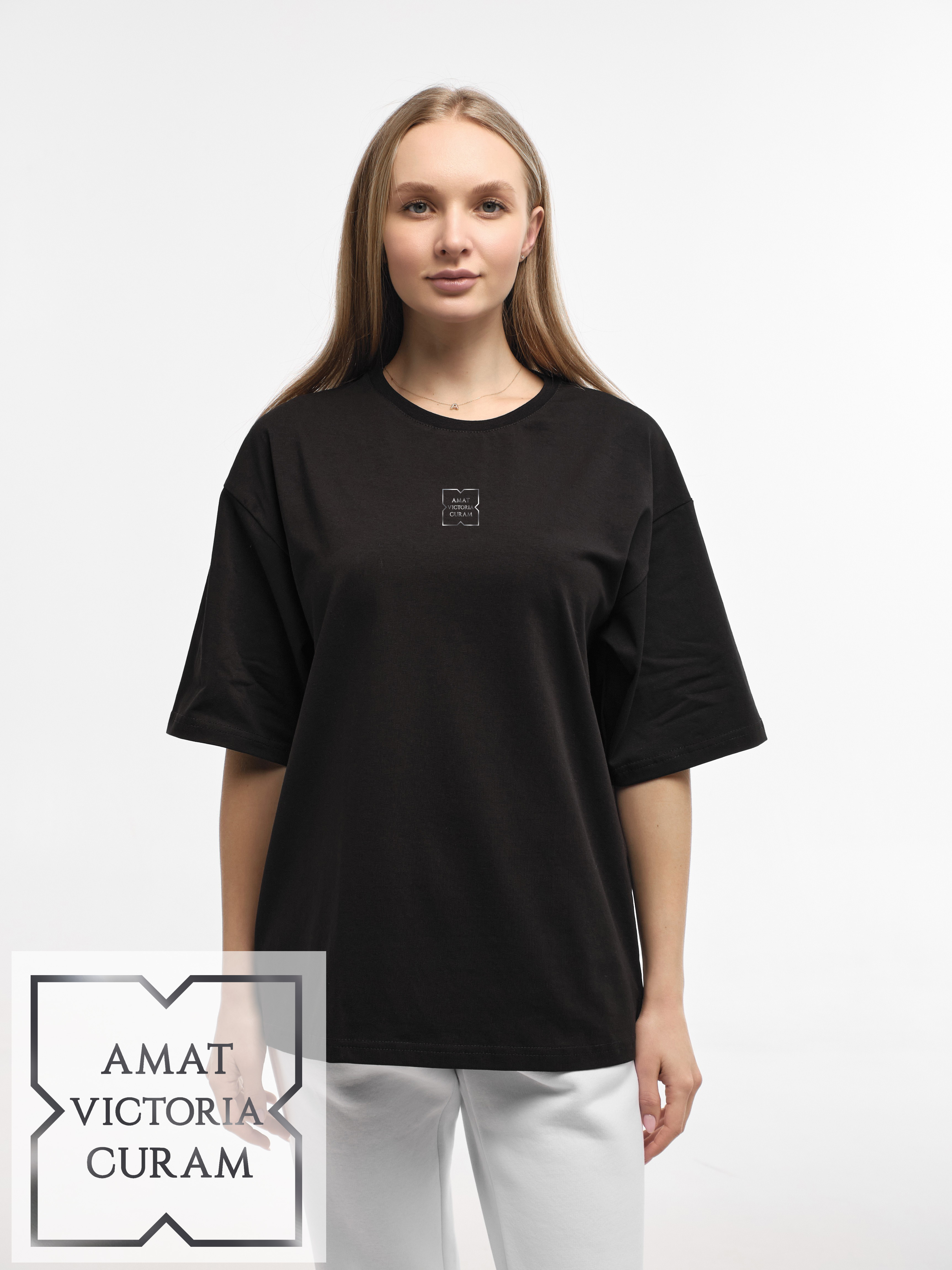 T-SHIRT "AMAT VICTORIA CURAM" | BLACK EMOTION | XT1