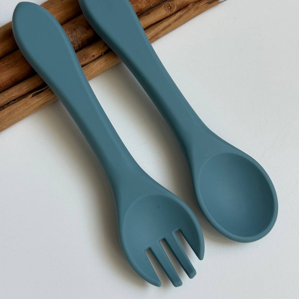 Прибори силіконові Мурена (Smoke blue)