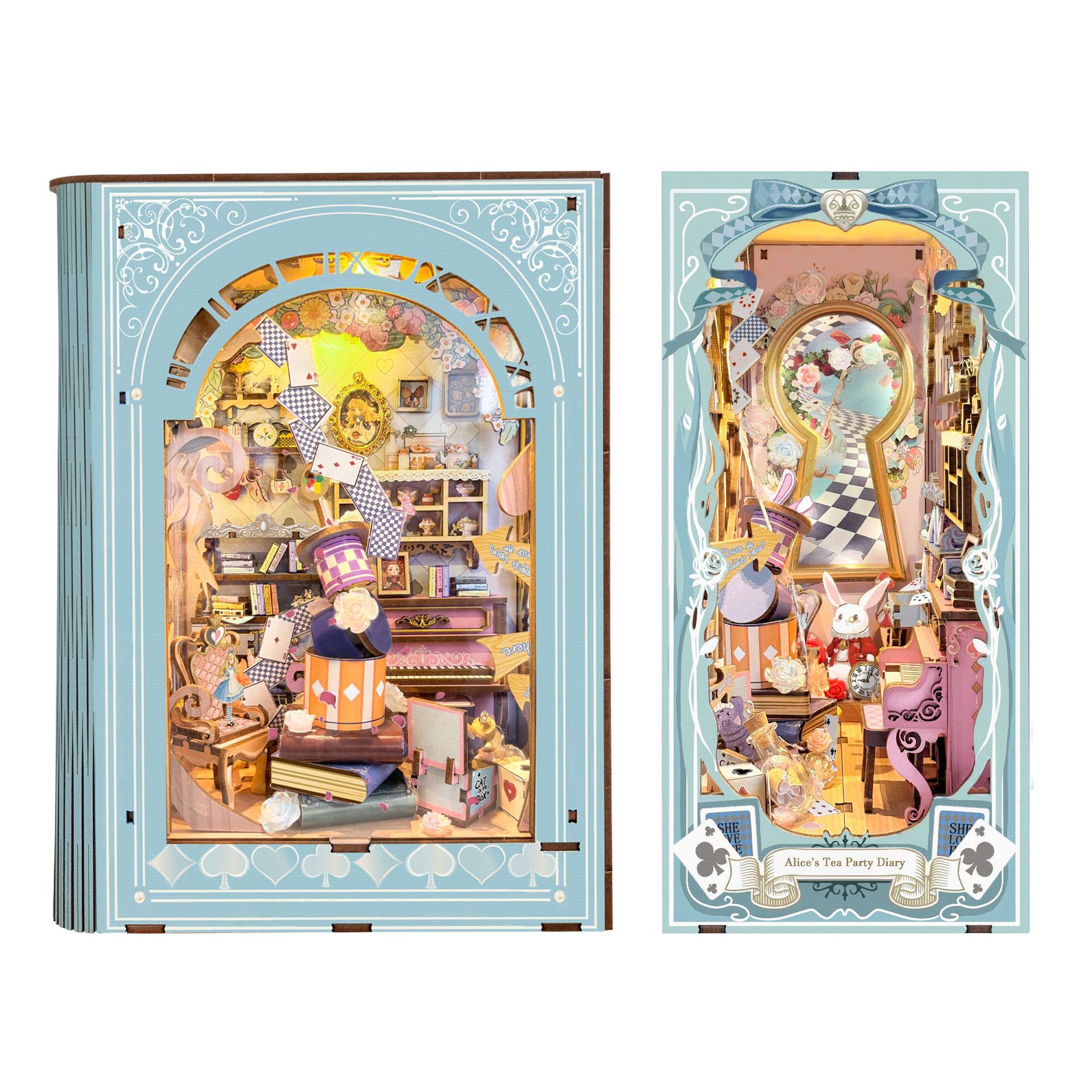 Бук нук Аліса в Дивокраї Румбокс Book Nook Alice in Wonderland