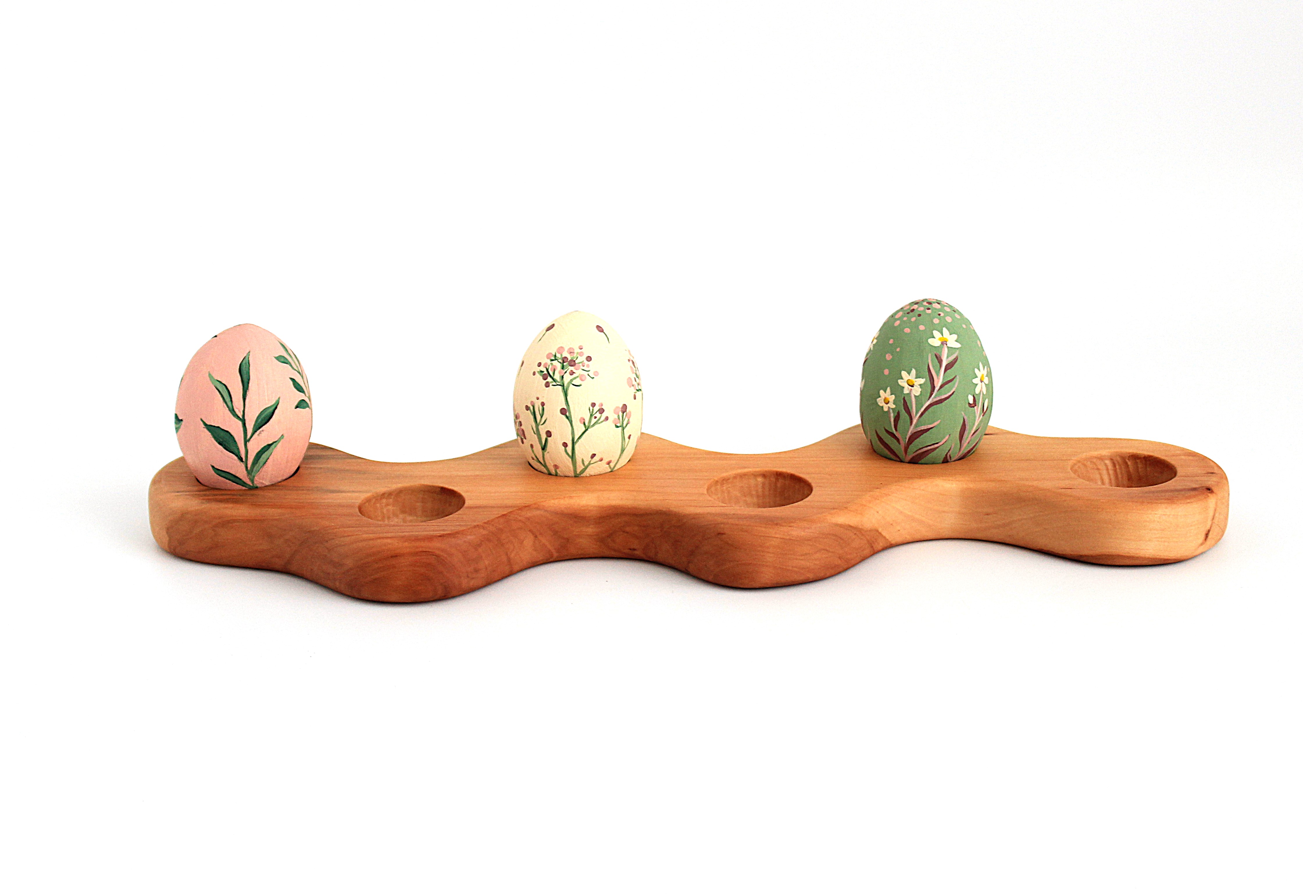 Дерев’яна підставка для сервірування яєць