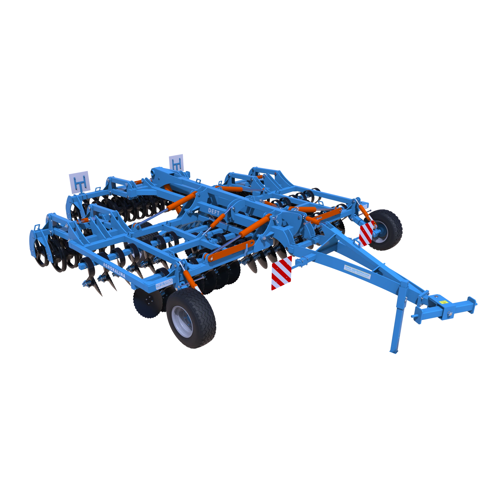 Дисковий лущильник DEFT 5,0 SQR диск (560 мм.) на квадратній стійці з подвійним СТС катком