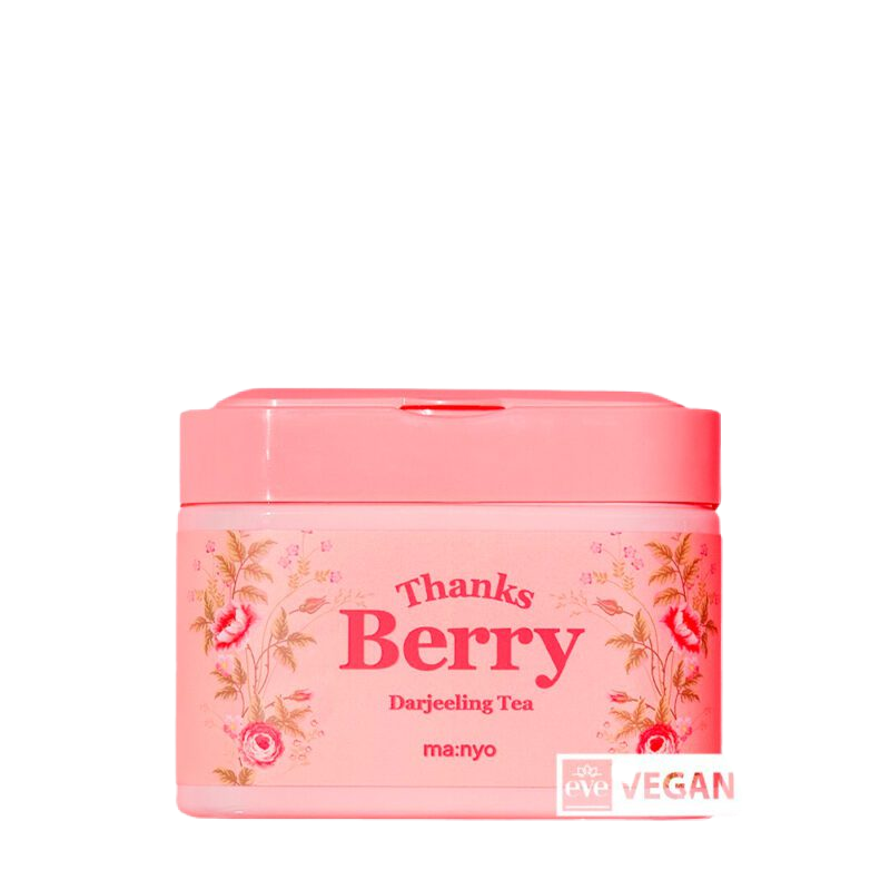 Набір тканинних масок на основі чаю Дарджилінг Manyo Thanks Berry Darjeeling Tea Mask 30 ea