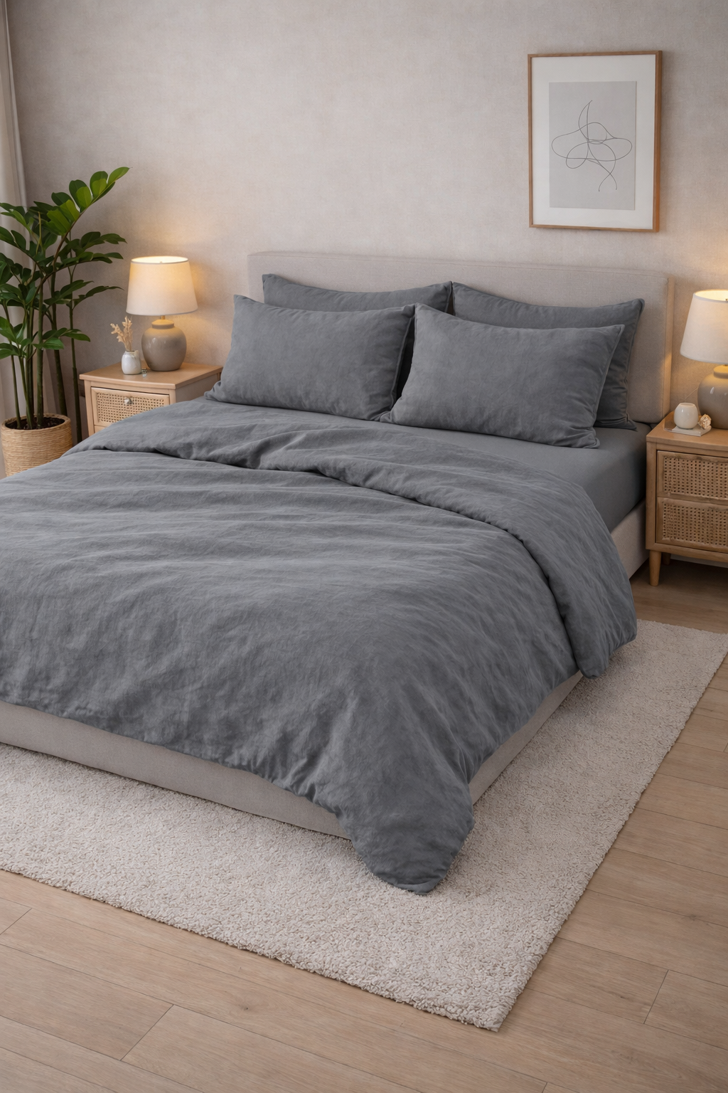 Постільна білизна варена бавовна "Мокрий асфальт"