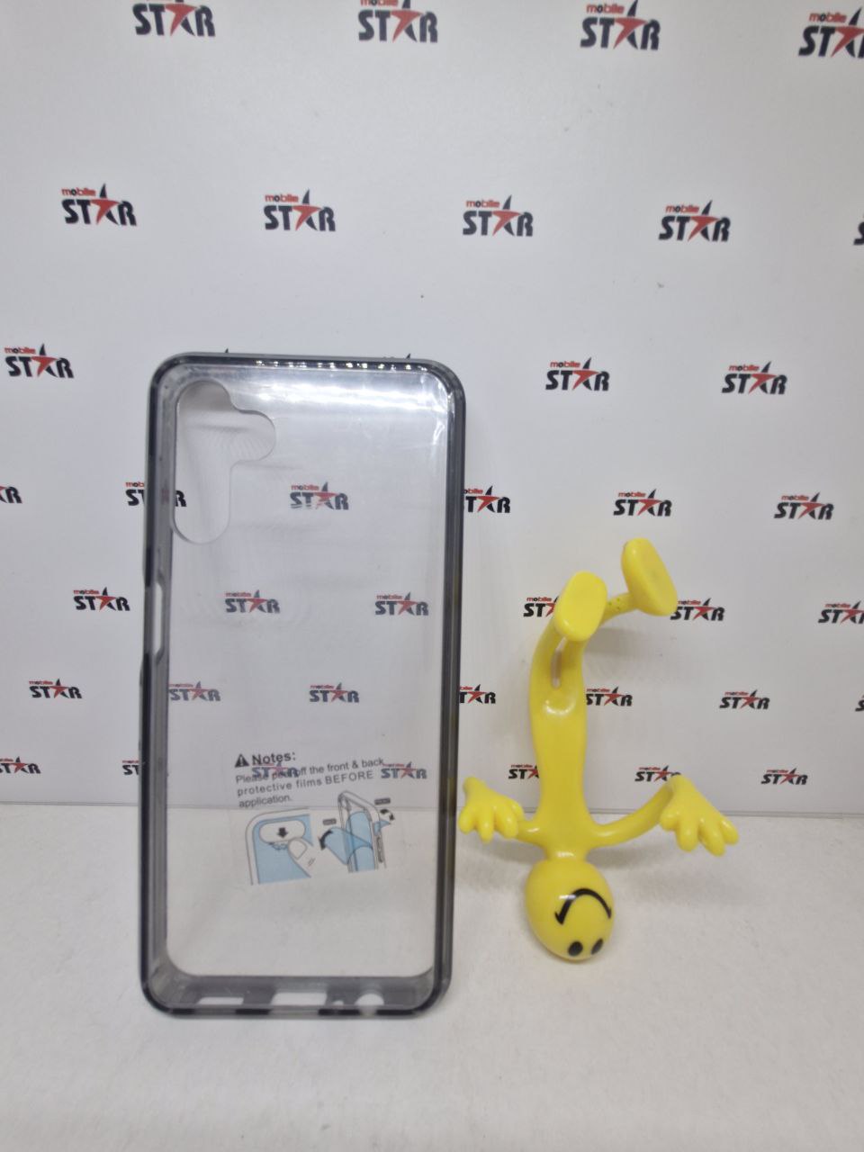 Чохол Crystal Armor Samsung A136 Galaxy A13 5G - transparent black bumper