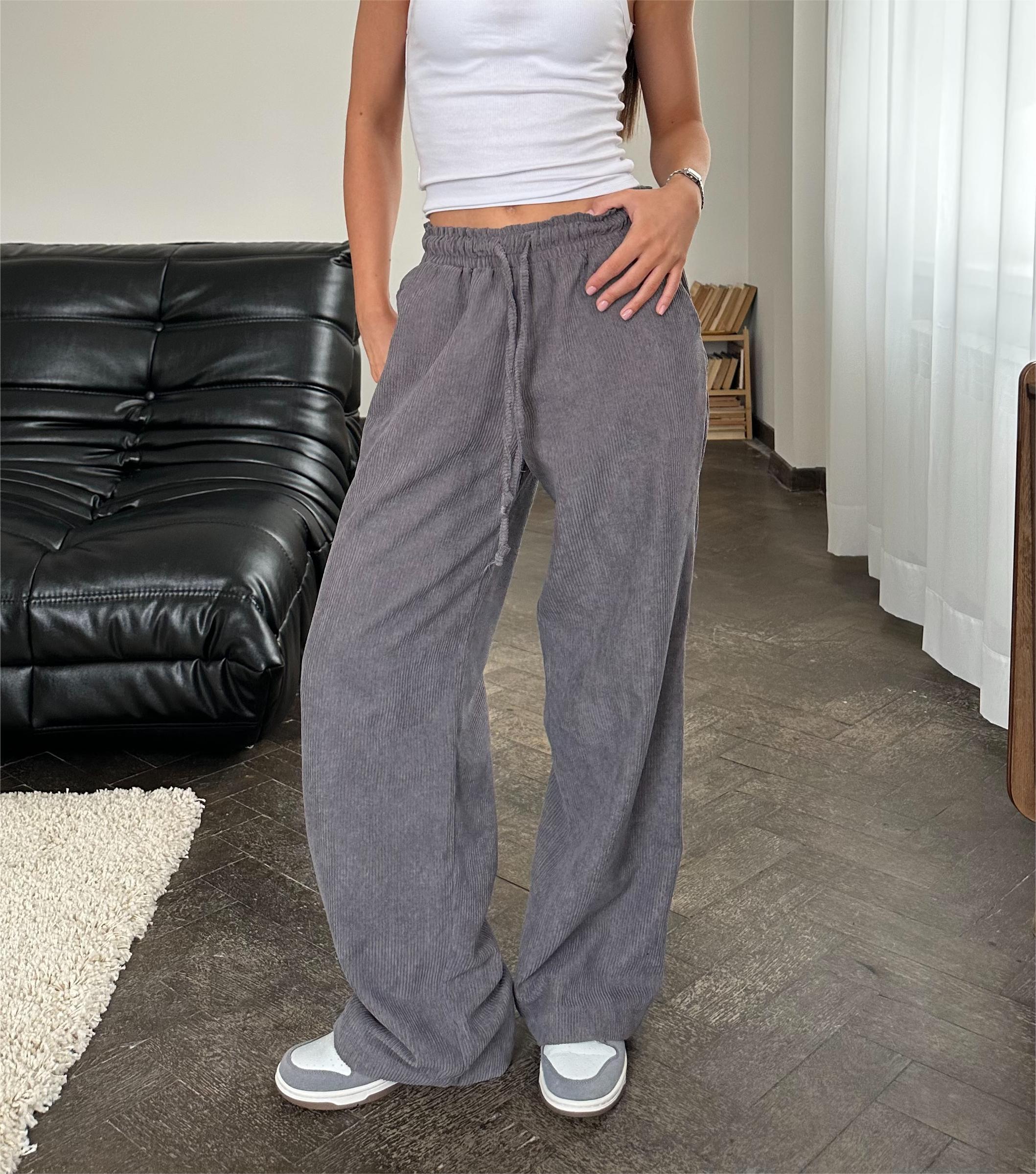 Штани вельвет сірі