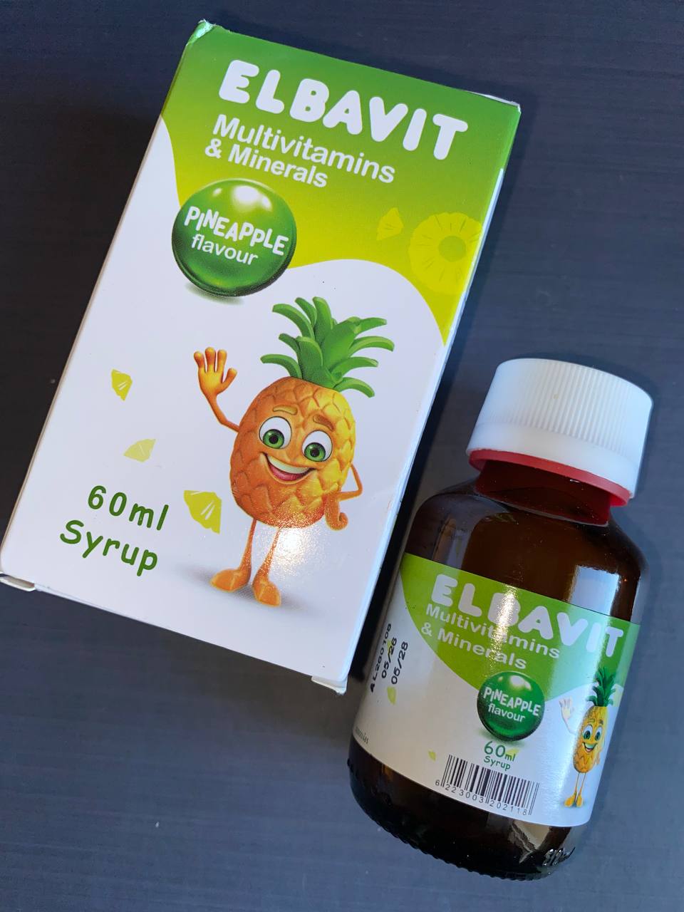 ELBAVIT syrup multivitamins Елбавіт сироп мультивітаміни з кальцієм і вітаміном D3 60 мл