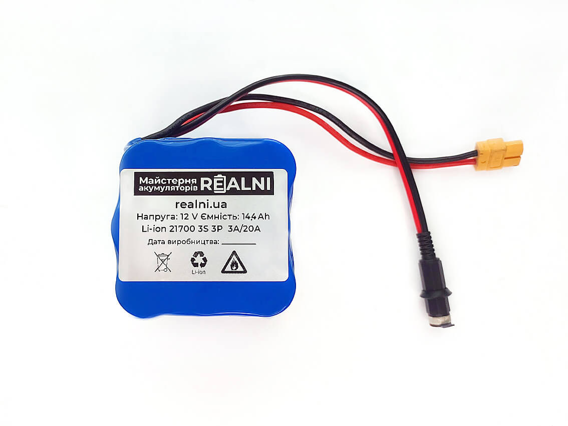 Акумулятор для роутеру 12 V (9 V) 14,4 Ah
