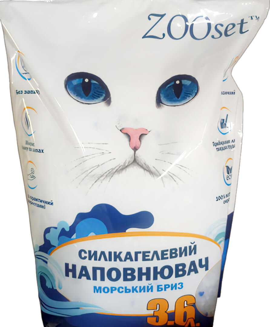 Наповнювач Зоосет силікагель Морський бриз 3,6л