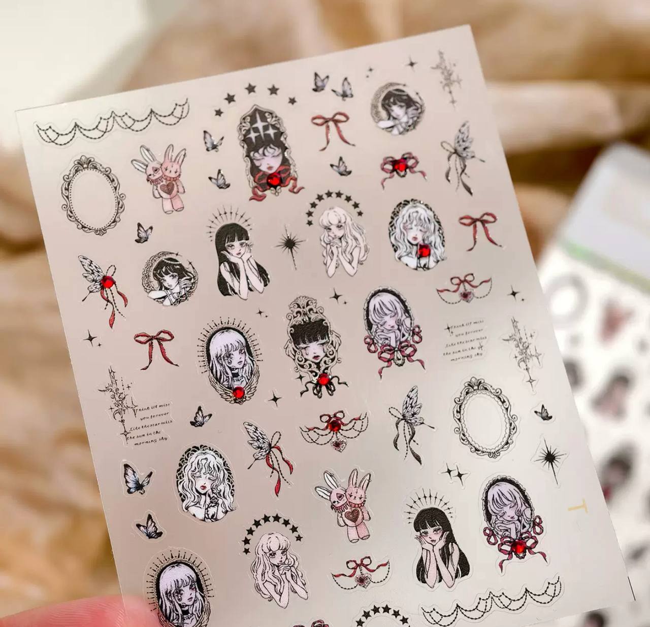 Наліпки для дизайну нігтів 1 лист