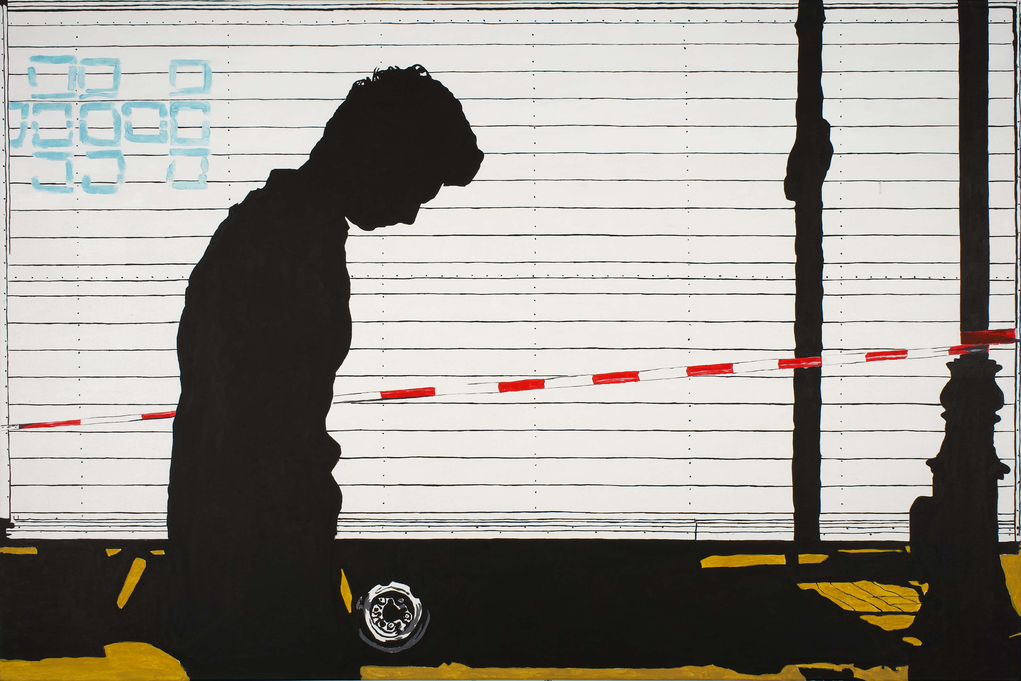 Internal_2, 80x120 cm, original acrylic painting on canvas