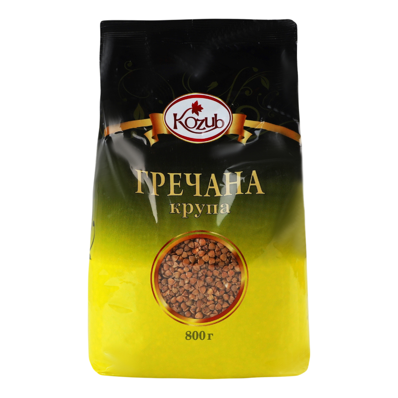 🇺🇦 "Kozub" Крупа гречневая, 800 гр.