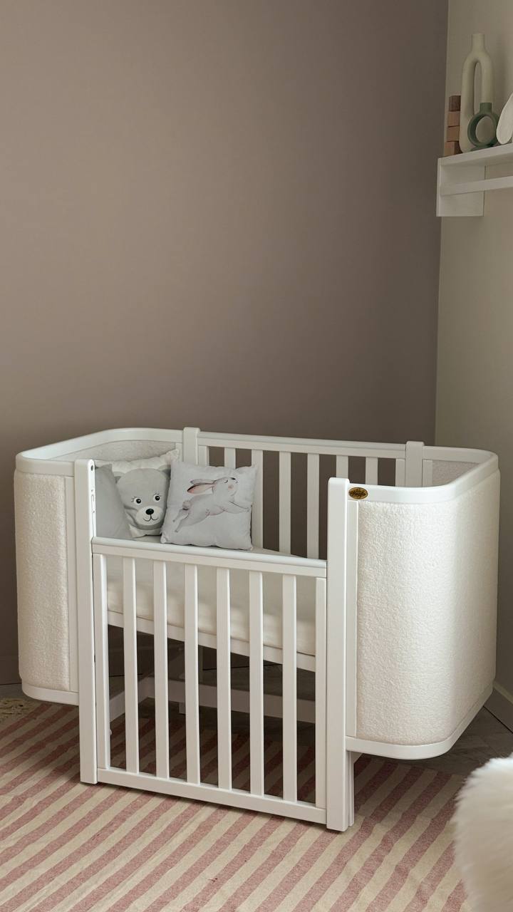 Дитяче ліжечко Angelo Luna Teddy, білий