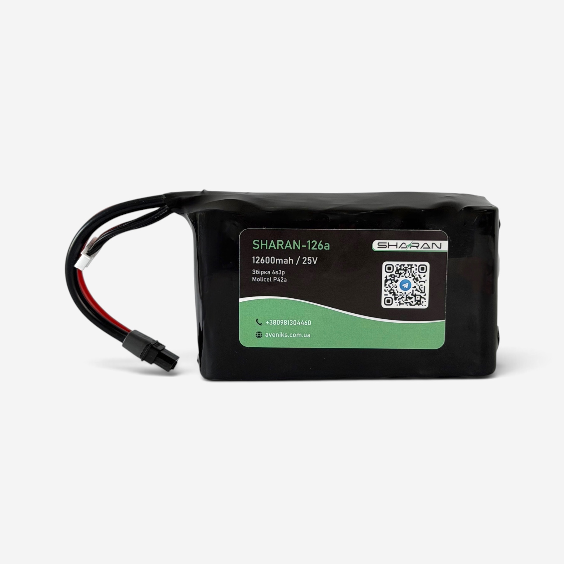 Акумулятор для FPV (ФПВ) дрону 6s3p, SHARAN-126A, Molicel P42A, 12 600mAh