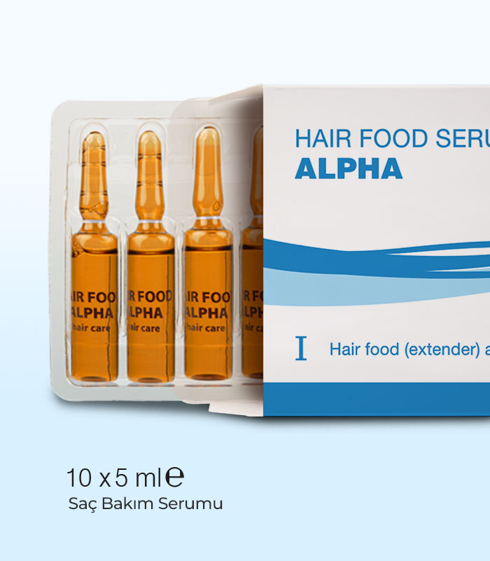 Hairfood Alpha Saç Bakım Serumu 10×5 ml – Saç Dökülmesine Karşı Güçlü Destek