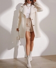 Cozy Long Teddy Coat Women's Outerwear | Warm Overcoat For Cold Weather