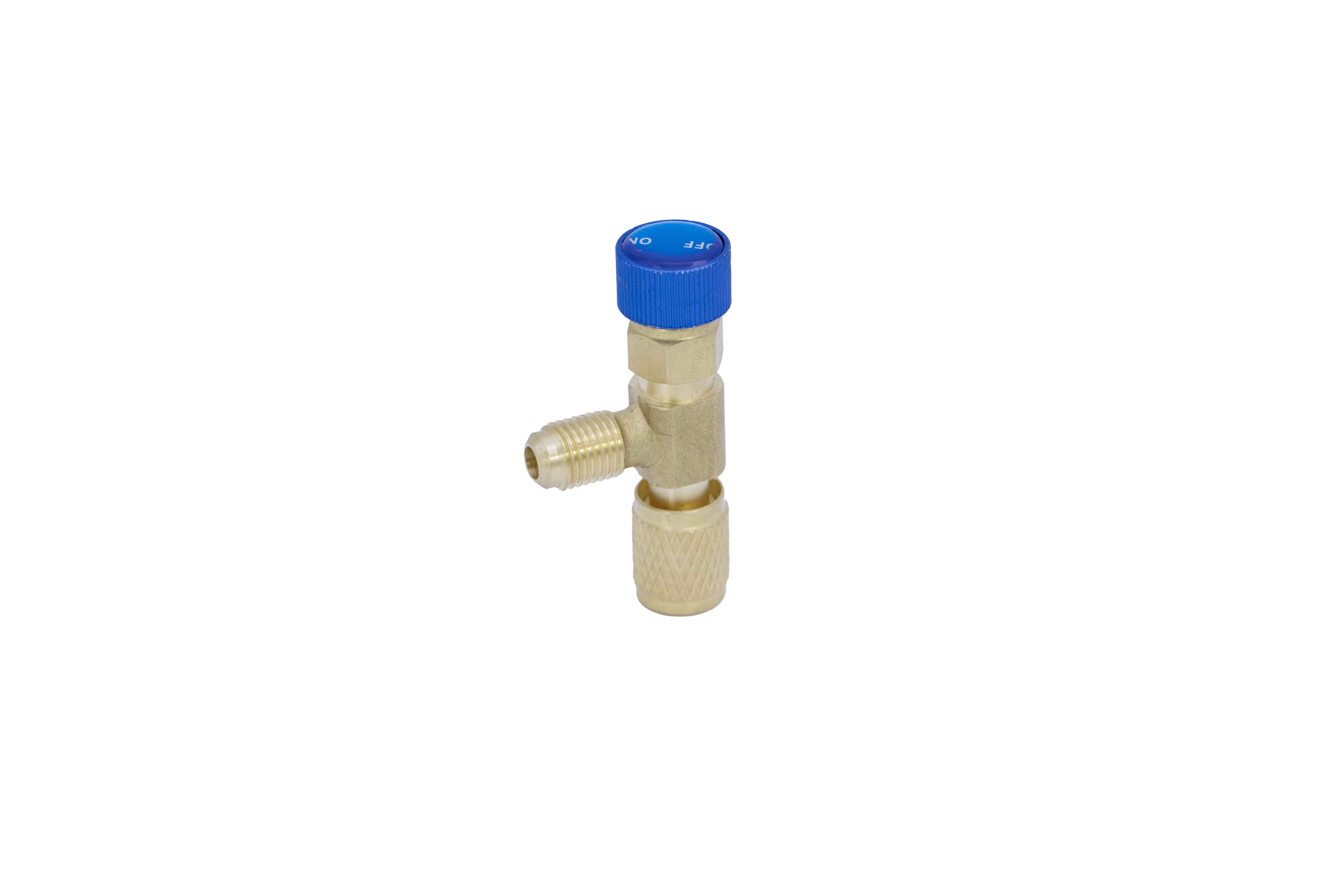 SC 1222 L  Кран для заправки фреону  R134  R22  1/4 SAE  - 1/4 SAE