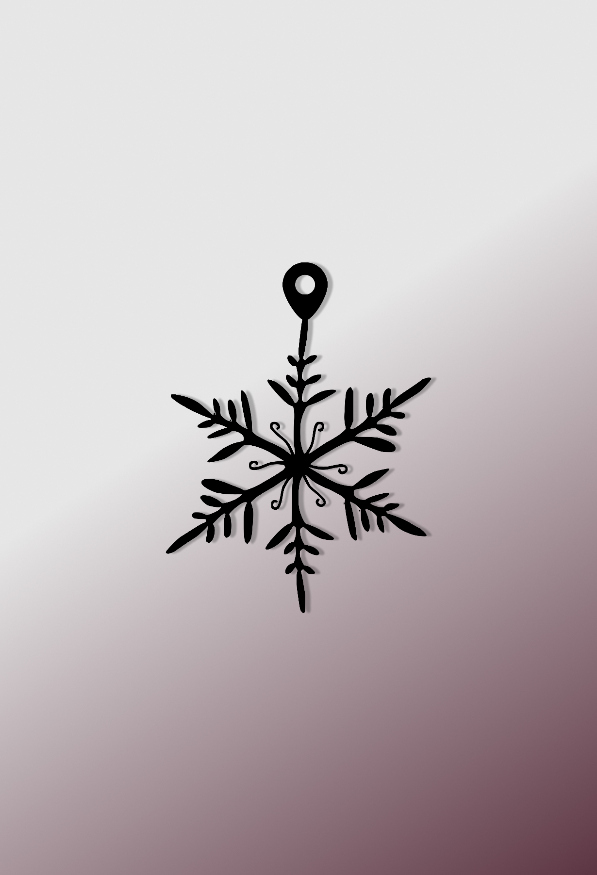 Металева прикраса "Витончена Зимова Зірка"