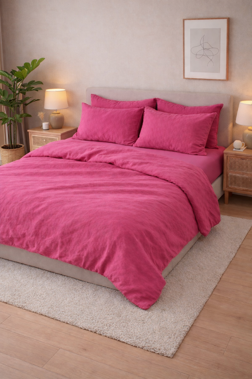 Постільна білизна варена бавовна "Малина"