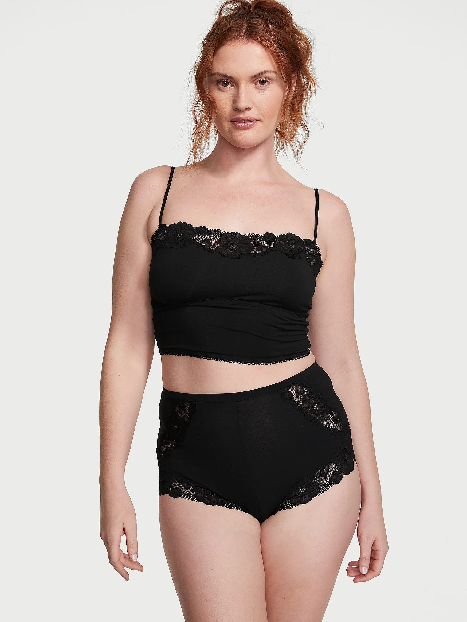 Піжама Modal Soft & Lace Trim Straight-Neck Cami Set