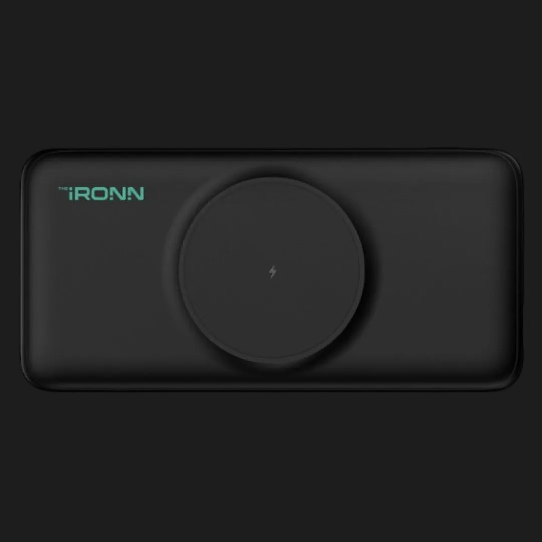Зарядний пристрій Power Bank IRONN Magnetic Wireless 10000mAh (Black)