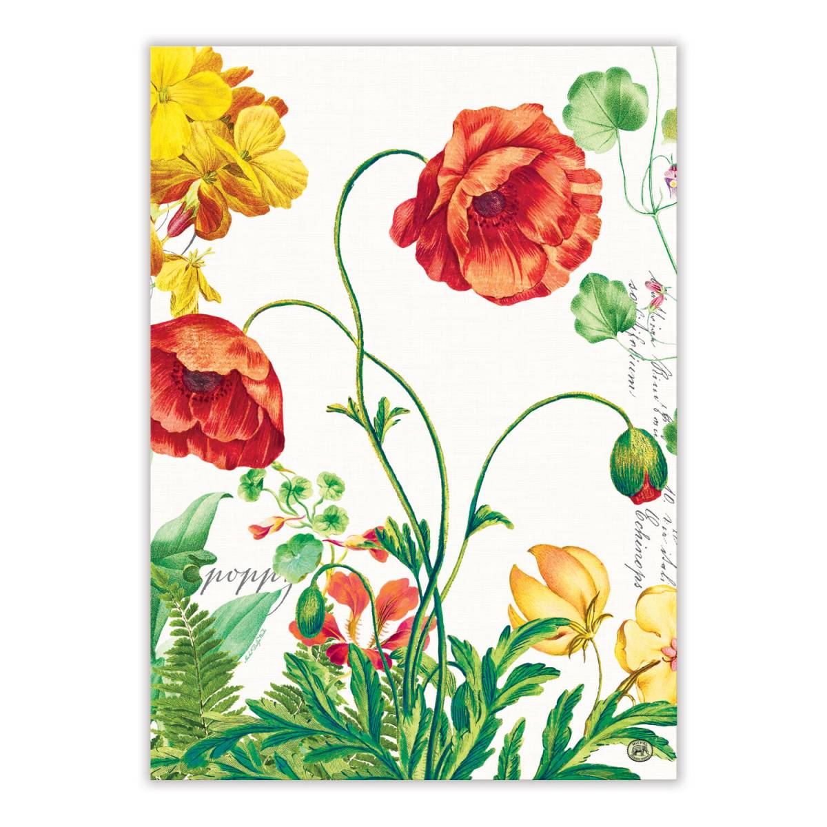 Рушник Michel Design Works Маки та квіти 50x70 см