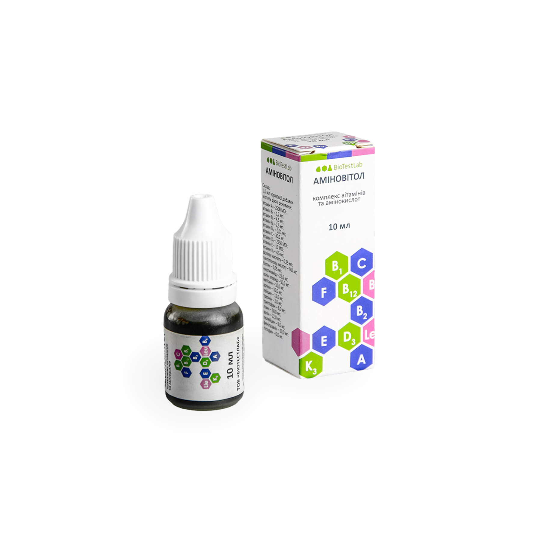Аміновітол р-н ор. 10мл. (краплі)