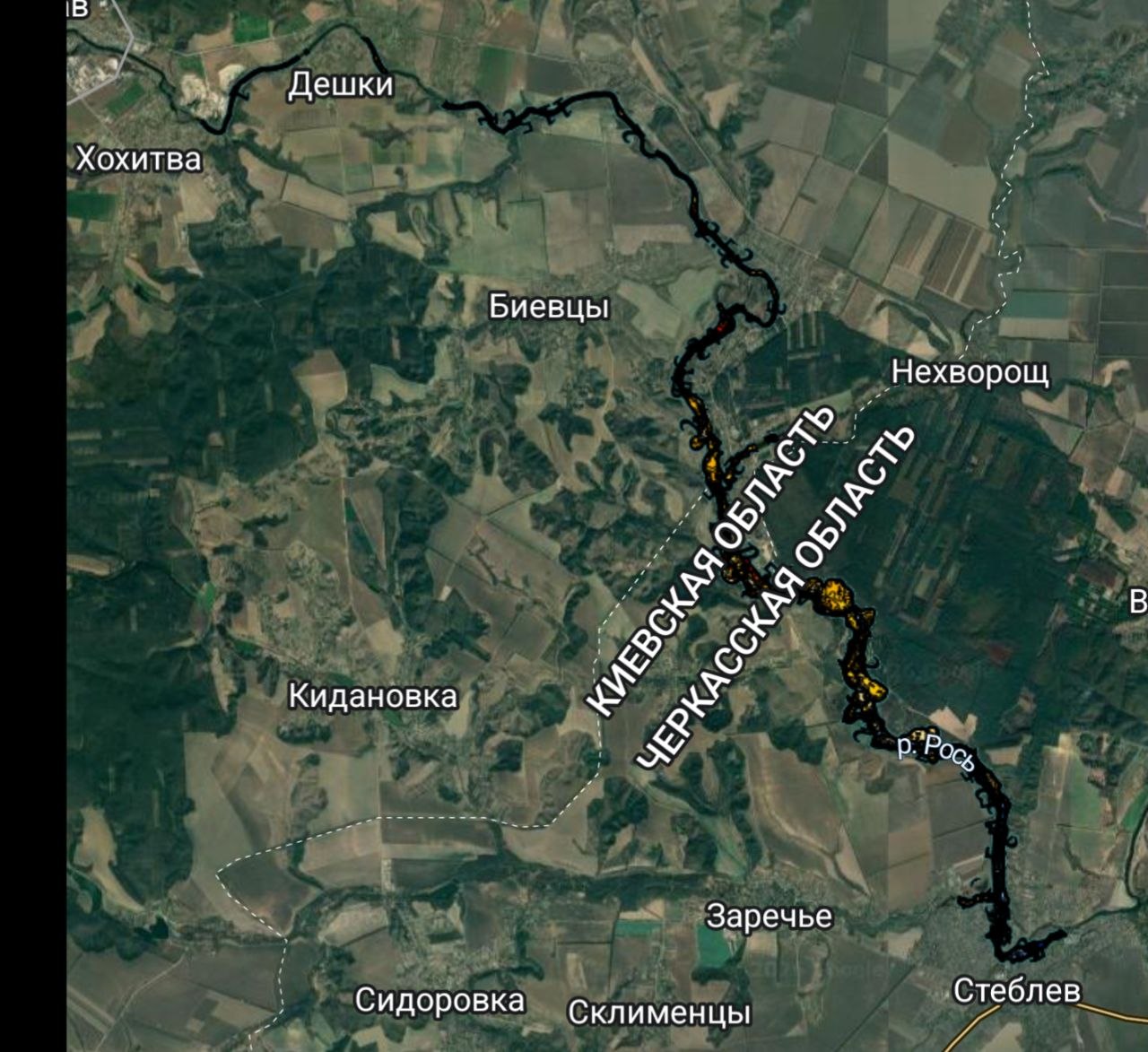 Річка Рось (Стеблів - Калинівка)