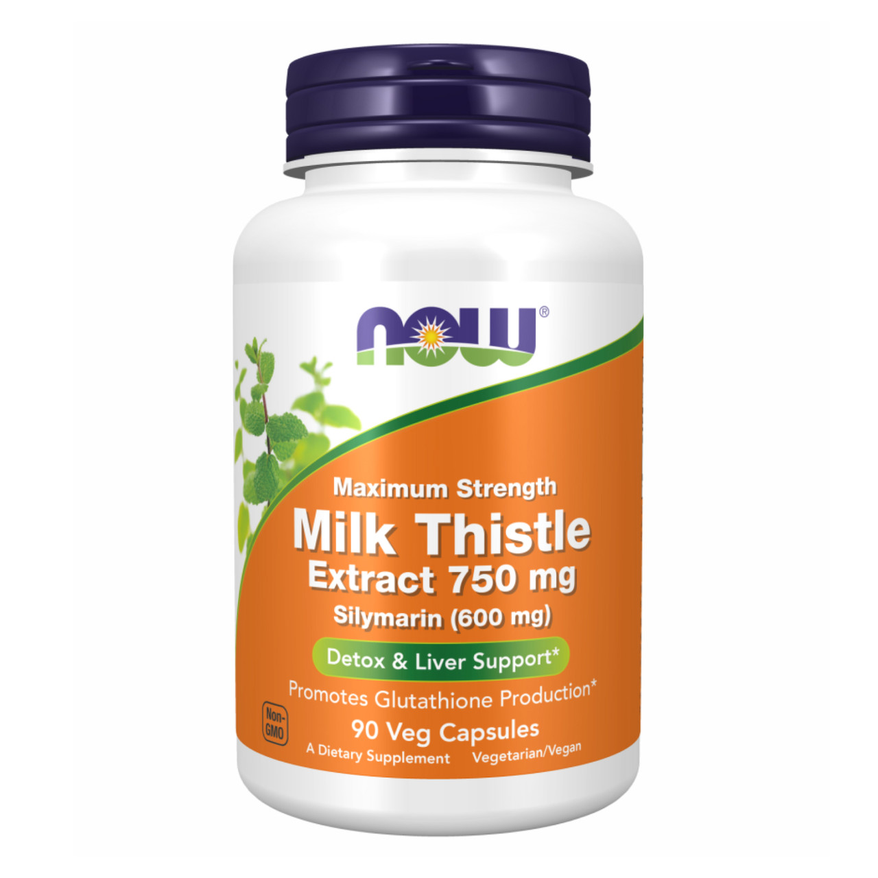 Розторопша, Milk Thistle Extract 750mg Silymarin 600mg - 90 vcaps