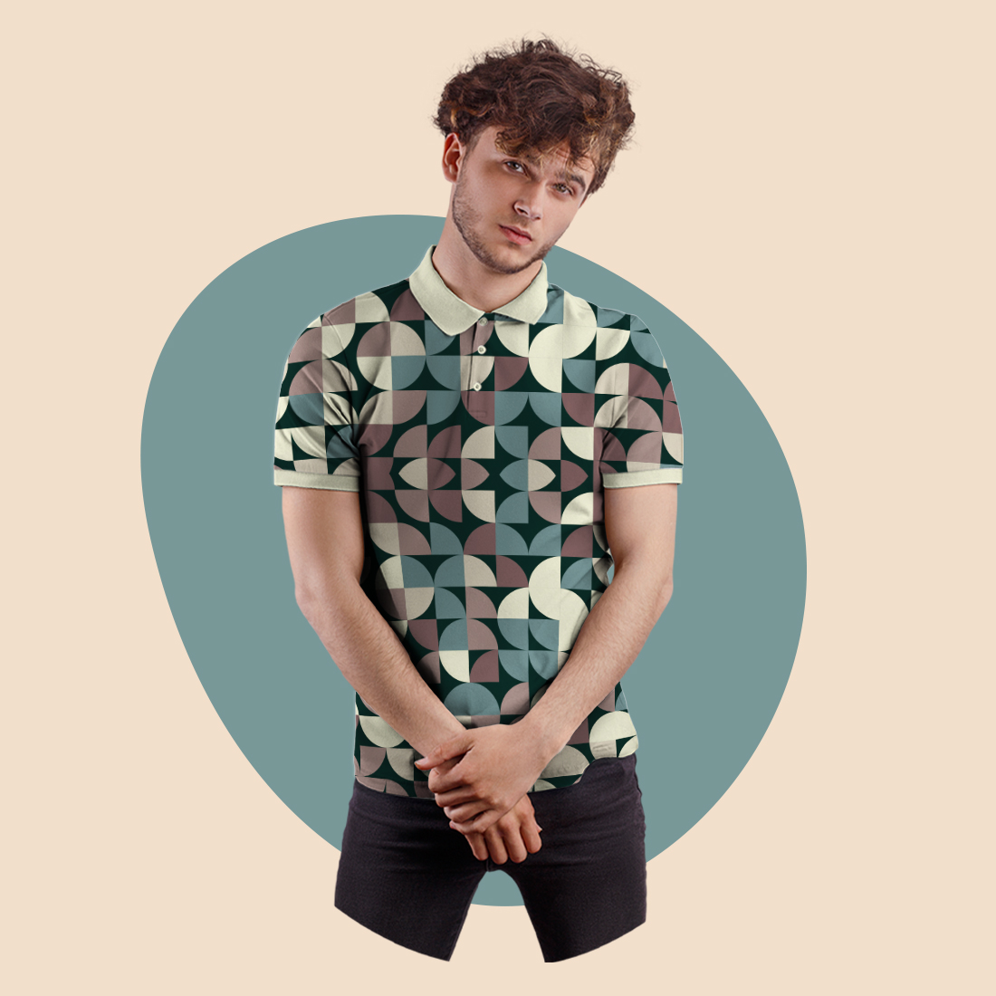 8 Men's Polo Mockups
