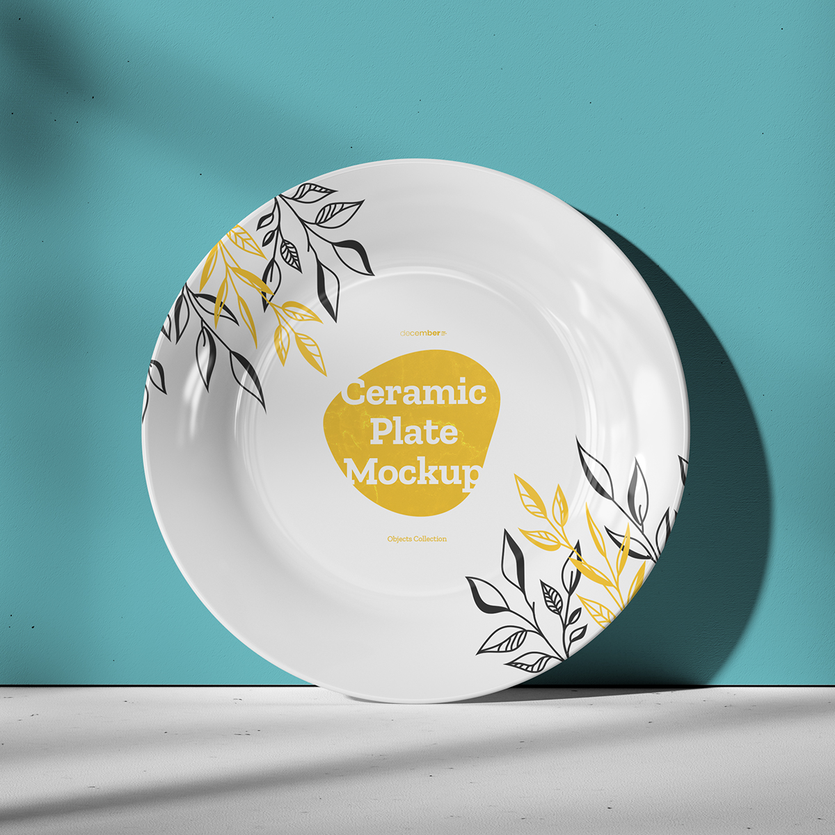 7 Mockups Ceramic Plates